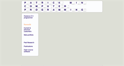 Desktop Screenshot of patrickmin.com