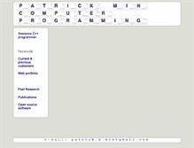 Tablet Screenshot of patrickmin.com
